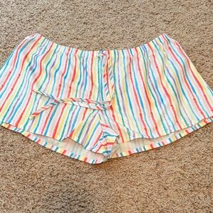 SHEIN Multicolor Striped High Waist Shorts